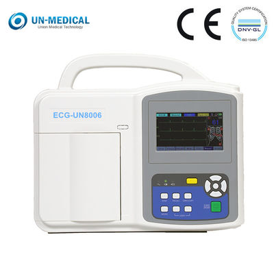 CE ISO تعمل باللمس 6 قنوات رقمية ECG آلة آلة رسم القلب الطبية